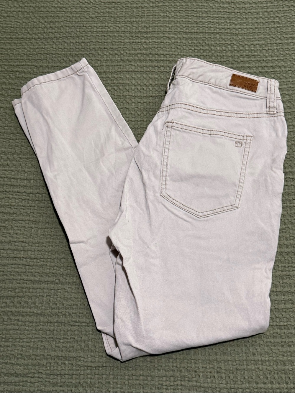 Crown & Ivy, High Rise Khaki Skinny Pants